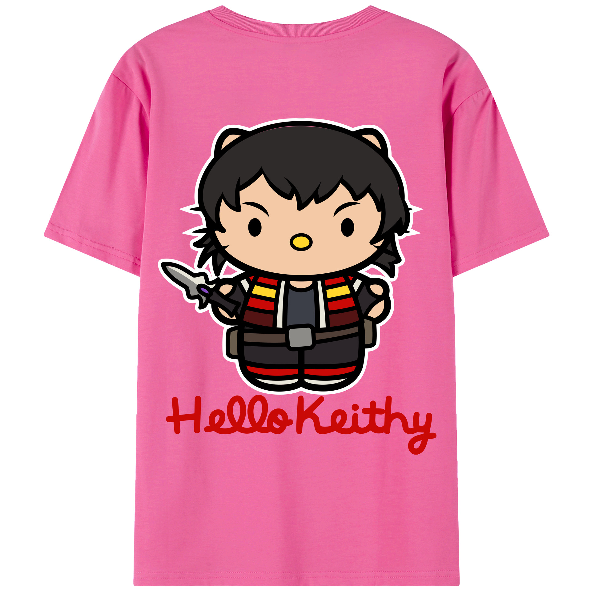 （画像用） Hello Kitty ハローキティ レディース半袖Tシャツ(バックプリント)